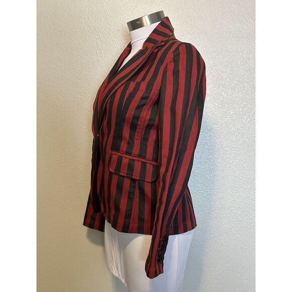 Hell Cat Punks Red Black Jacket Blazer Sz Small - Picture 6 of 7